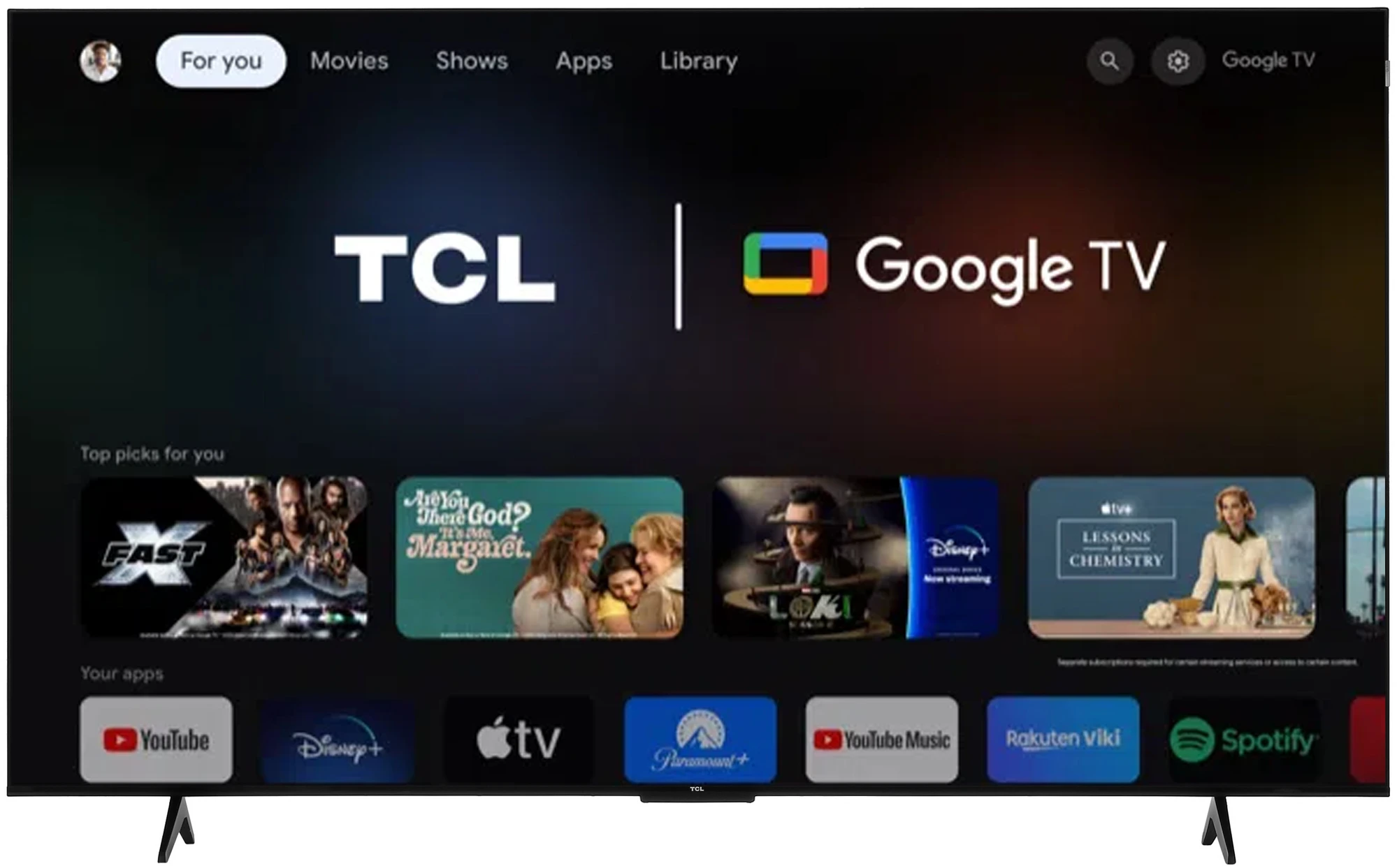 75" (190 см) Телевизор TCL 75T7B черный